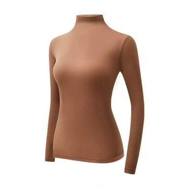 Dpytoraw Womens Long Sleeve Turtleneck Tops Casual Base Layer Lightweight Shirts 2024 Lady Fashion