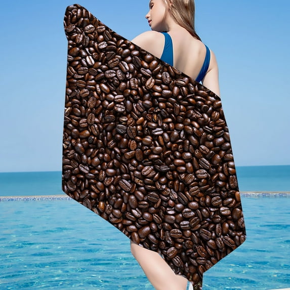 Dqueduo Large Beach Towel Striped Beach Towels for Adults 100% Cotton Lightweight Quick Dry Beach Towel for Travel on Clearance