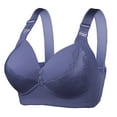 thumbnail image 1 of Dqueduo Wirefree Bra for Women, Plus Size Push Up Extra-Elastic Lace Bra Breathable Lightly Lined Sports Bras with Adjustable Shoulder Strap 42/95D-48/110D, Clearance $5 Bra!, 1 of 2