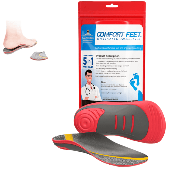 Dr. A-Z Custom Feet® Orthotics Inserts, CF 770, Customized for Your Foot & Arch, Immediate All-Day Pain Relief, Plantar Fascia, Heel, Insoles Fit Men & Womens Shoes