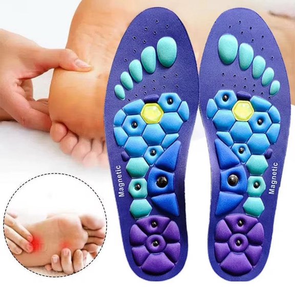 Dr. A-Z Acupressure Point Shoe Insert Arch Support Plantar Fasciitis Pain Relief Orthotics for Women, Men
