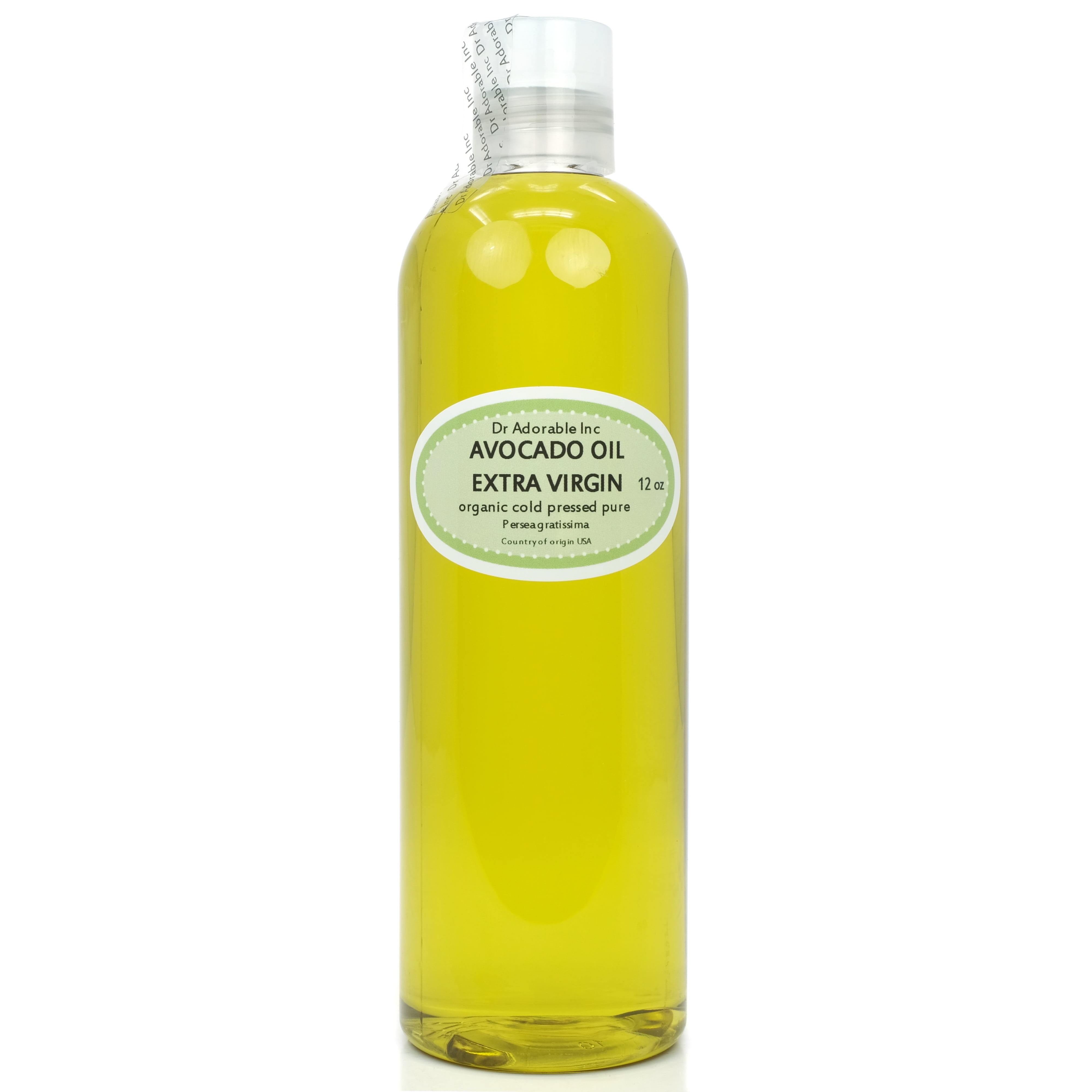Dr. Adorable - 100% Pure Avocado Oil UNREFINED - Organic Cold Pressed Extra Virgin Natural Hair Skin - 12 oz