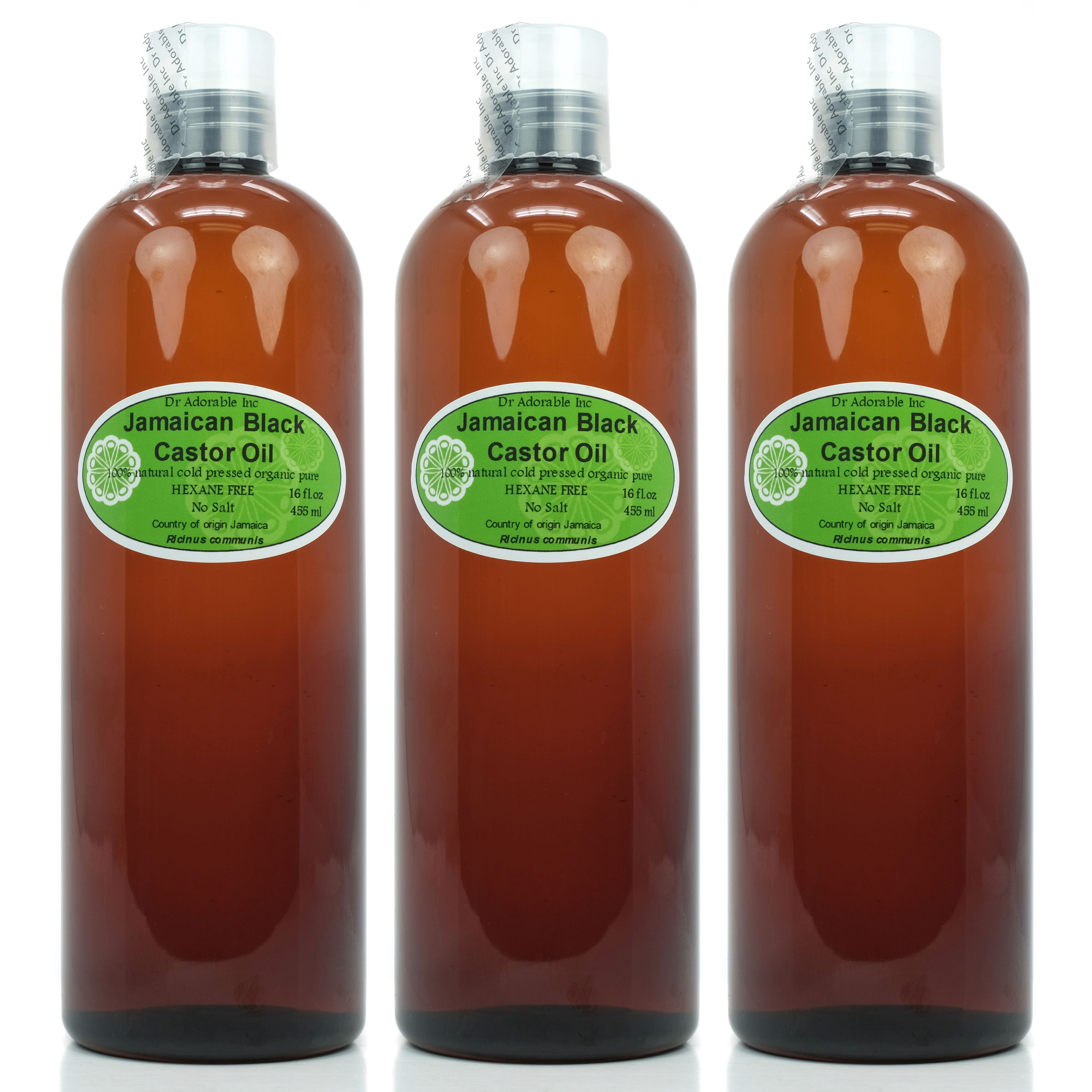 Dr. Adorable - 100% Pure Jamaican Black Castor Oil Organic Cold Pressed Natural Skin and Strengthen Grow & Restore Hair Care - 48 oz