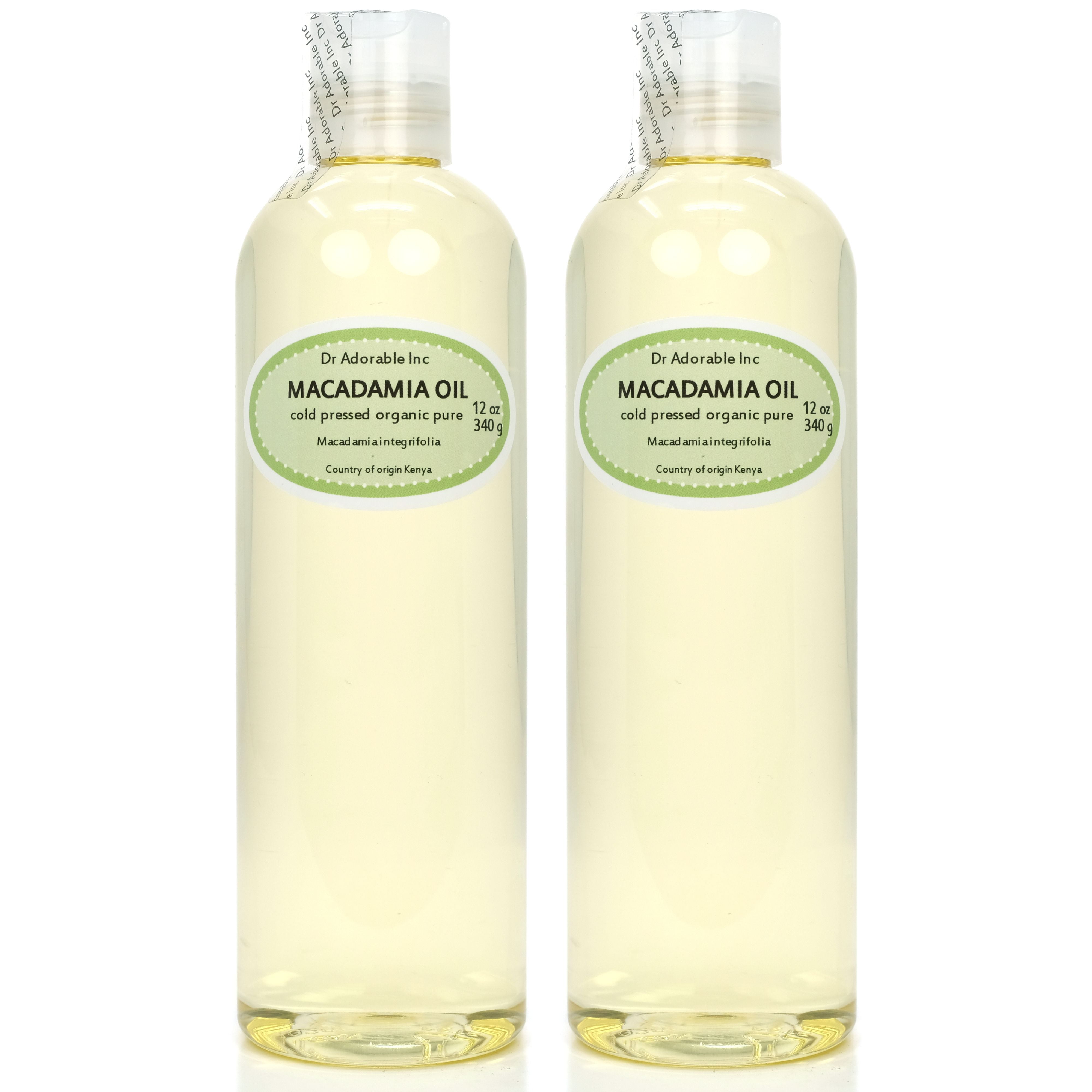 Dr. Adorable - 100% Pure Macadamia Oil Organic Cold Pressed Moisturizing Oil For Face Skin Hair Anti Aging - 24 oz