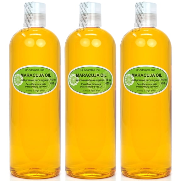 Dr. Adorable - 100% Pure Maracuja Seed Oil Organic Cold Pressed Moisturizing (Passionfruit) Oil For Face Skin Hair Anti Aging - 48 oz