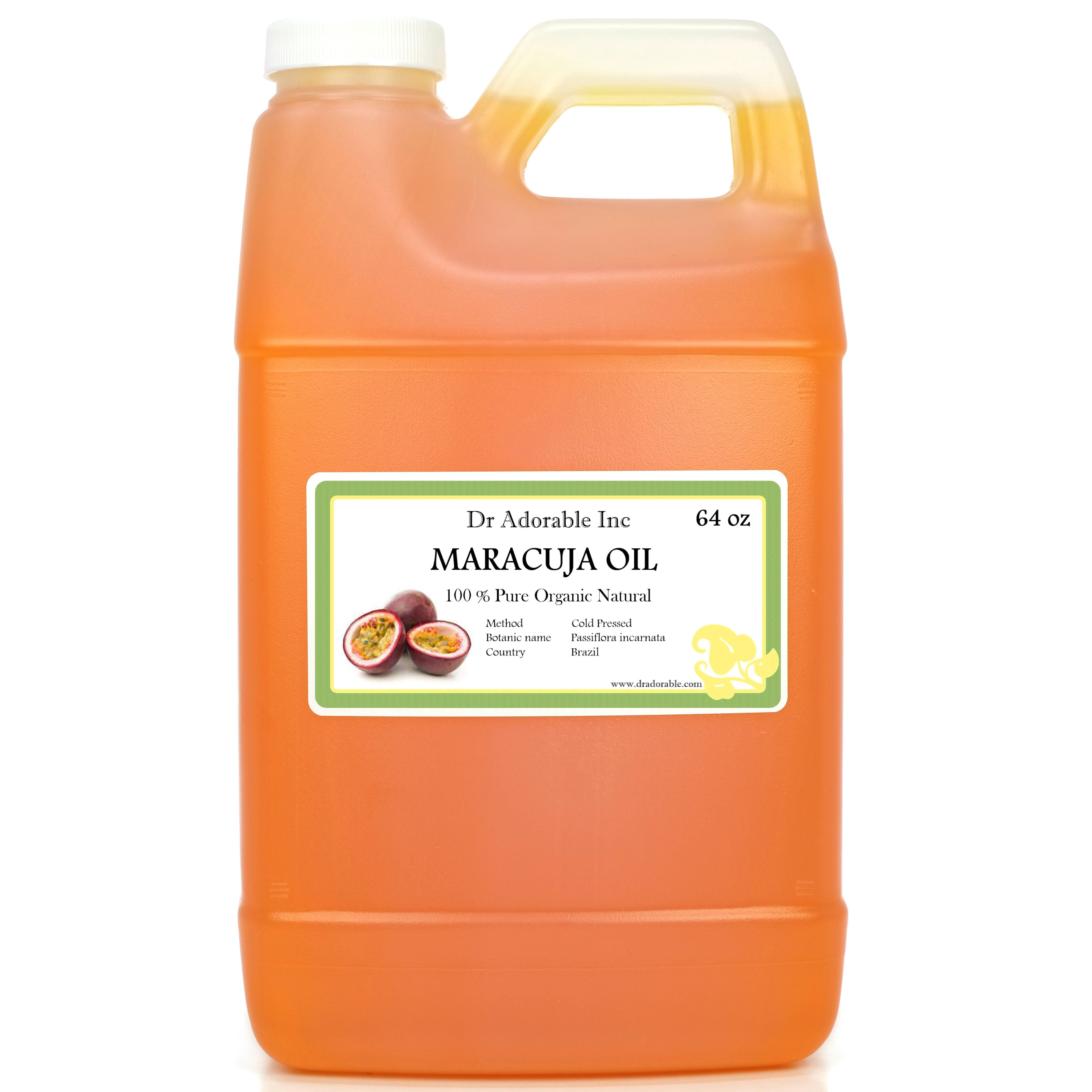Dr. Adorable - 100% Pure Maracuja Seed Oil Organic Cold Pressed Moisturizing (Passionfruit) Oil For Face Skin Hair Anti Aging - 64 oz