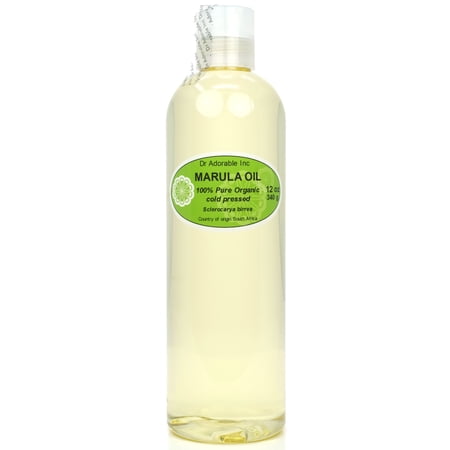Dr Adorable - 12 oz - Marula Seed Oil - 100% Pure Organic Cold Pressed Natural Hair Skin Care Anti Aging