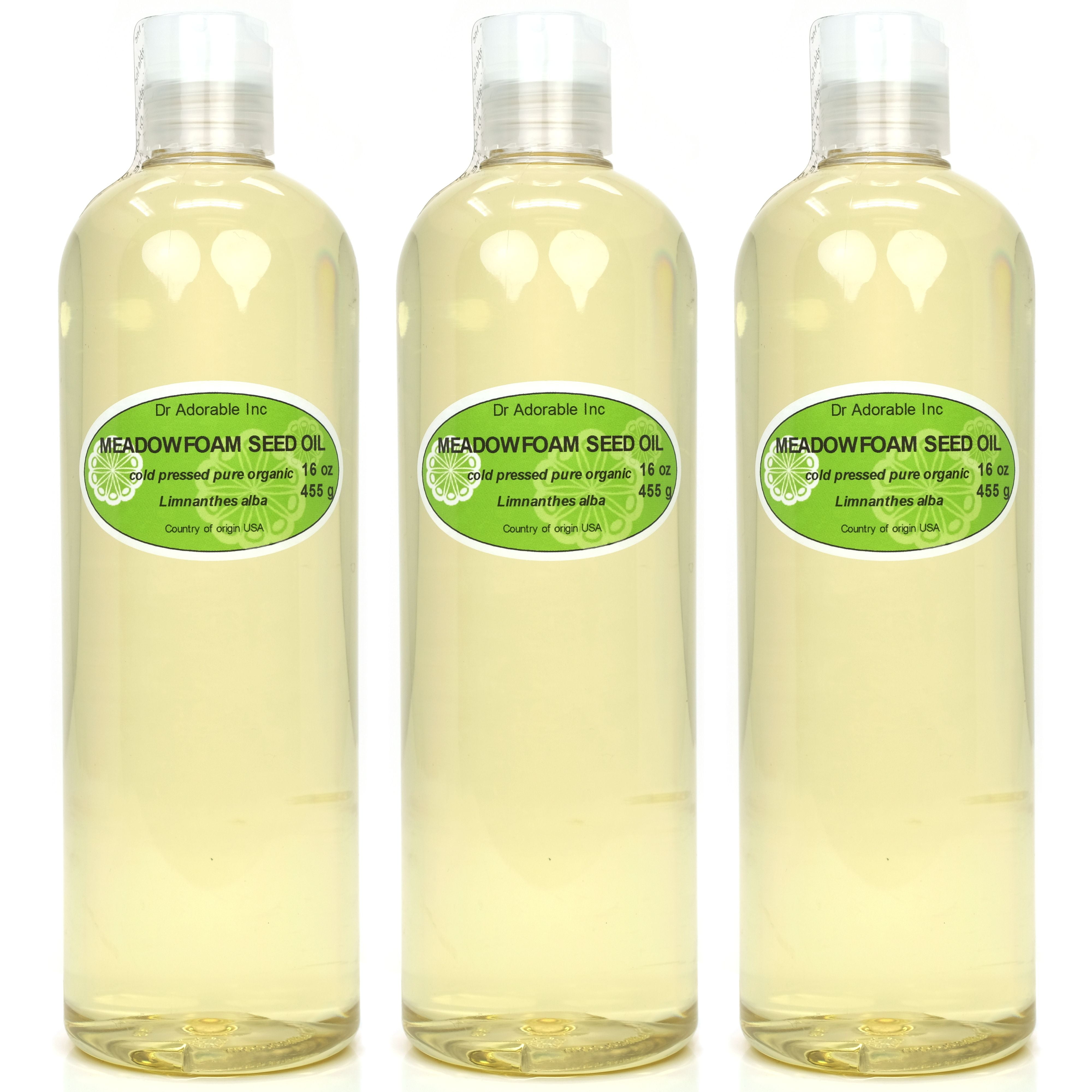 Dr. Adorable - 100% Pure Meadowfoam Oil Organic Cold Pressed Moisturizing Oil For Face Skin Hair Anti Aging - 48 oz