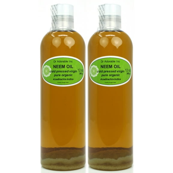 Dr Adorable - 24 oz - Neem Oil - 100% Pure Organic Unrefined Cold Pressed Natural (2 of 12 oz)
