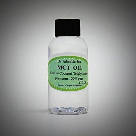 Dr Adorable - 2 oz - MCT Oil - 100% Pure Premium Organic Medium-Chain Triglyceride Coconut Oil