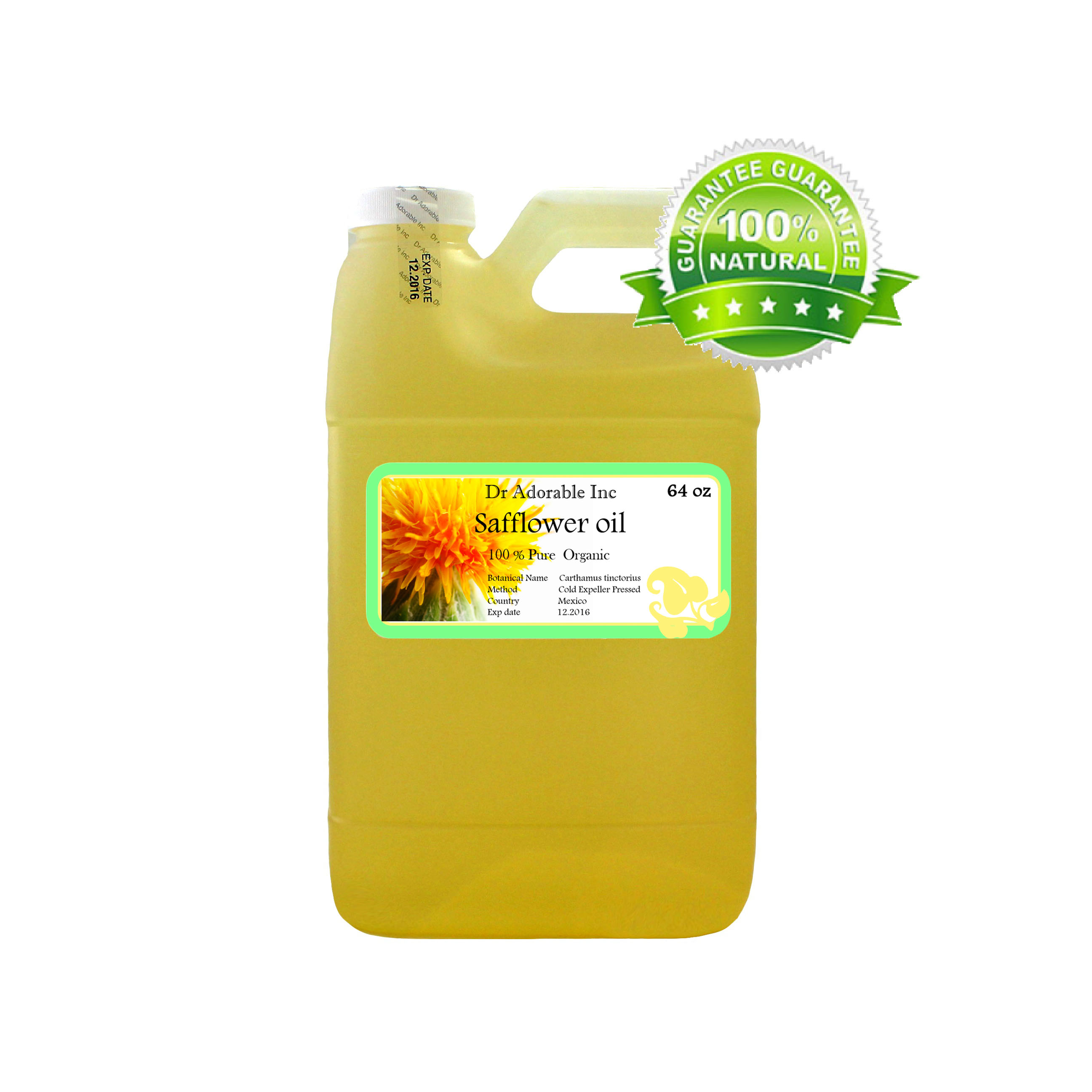 Dr. Adorable 100 Pure Safflower Seed Oil High Oleic Organic Cold