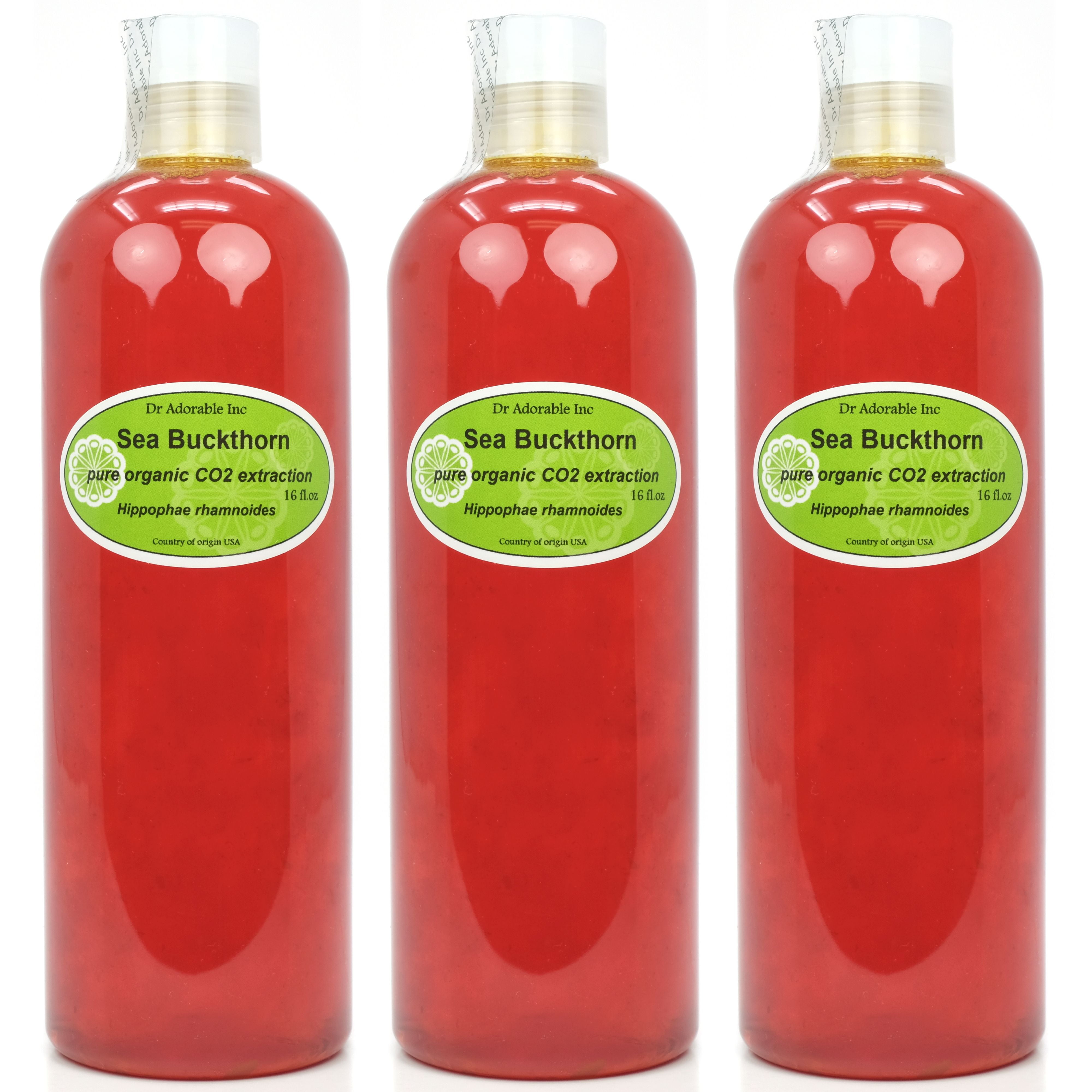 Dr. Adorable - 100% Pure Sea Buckthorn Oil Organic CO2 Extracted Moisturizing Oil For Face Skin Hair Anti Aging - 48 oz