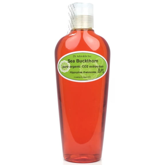 Dr. Adorable - 100% Pure Sea Buckthorn Oil - Organic CO2 Extracted Moisturizing Oil For Face Skin Hair Anti Aging - 8 oz