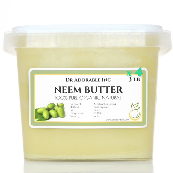 Dr Adorable - 12 lb - Neem Seed Butter - Unrefined Organic Fresh Natural (4 of 3 lb)