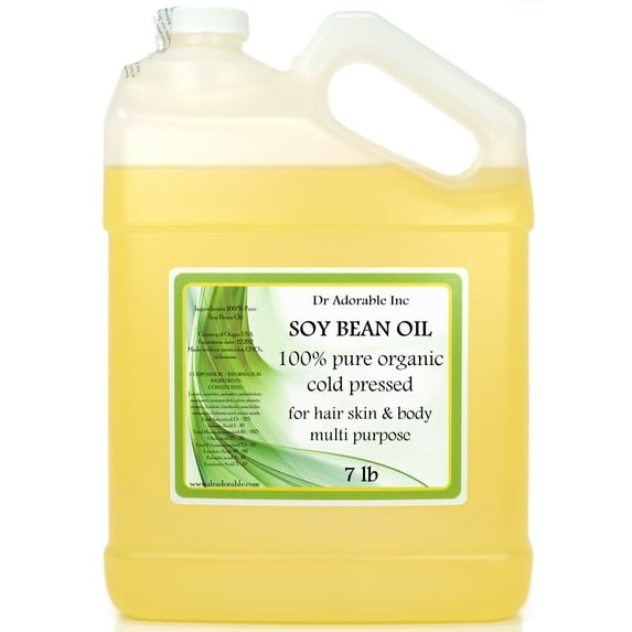 Dr Adorable - 7 lb - Soybean / Soy Bean Oil - Refined 100% Pure Organic Cold Pressed