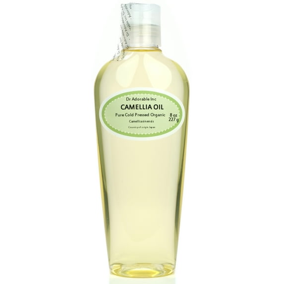 Dr Adorable - 8 oz - Camellia Seed Oil - 100% Pure Organic Cold Pressed Natural Hair Skin Care Anti Aging