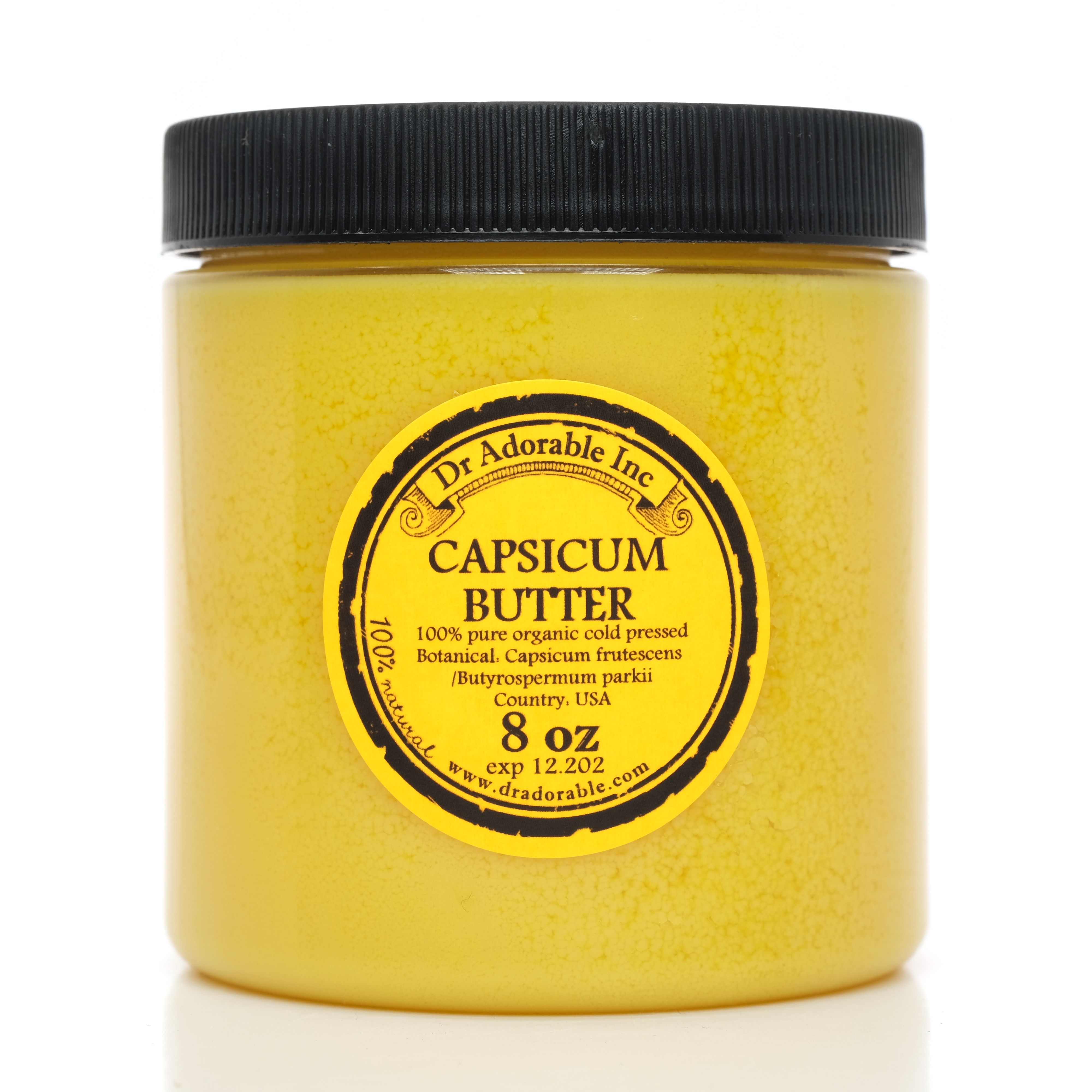 Dr Adorable - 8 oz - Capsicum Butter - Organic Fresh Natural - Walmart.com