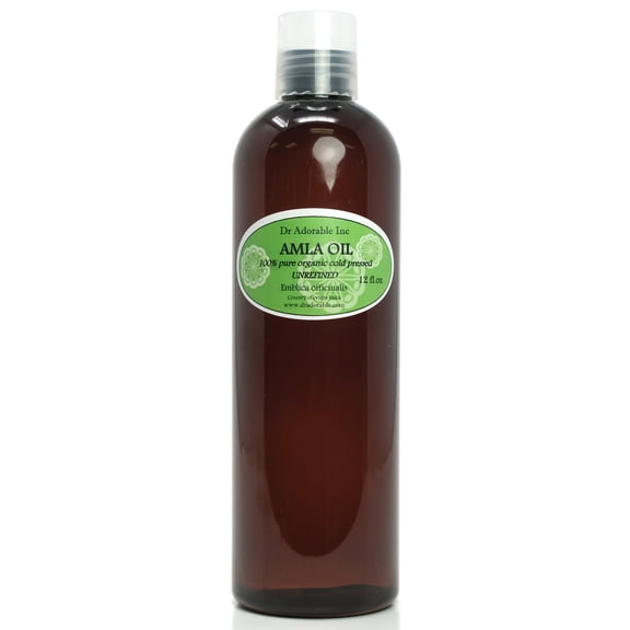 Dr. Adorable - Amla Oil UNREFINED - Extra Virgin 100% Pure Organic Cold Pressed Natural - 12 oz