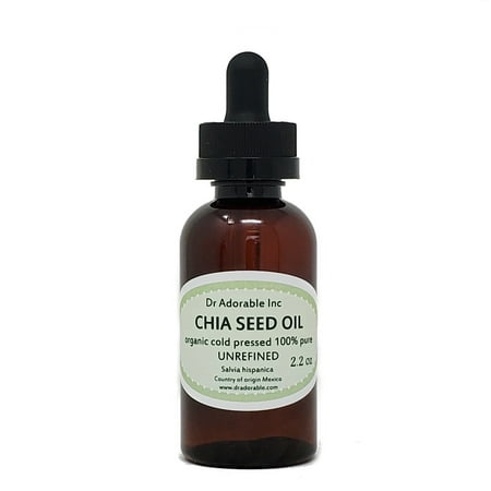 Dr.Adorable - Chia Seed Oil Unrefined Extra Virgin 100% Pure Organic Cold Pressed Natural 2 oz