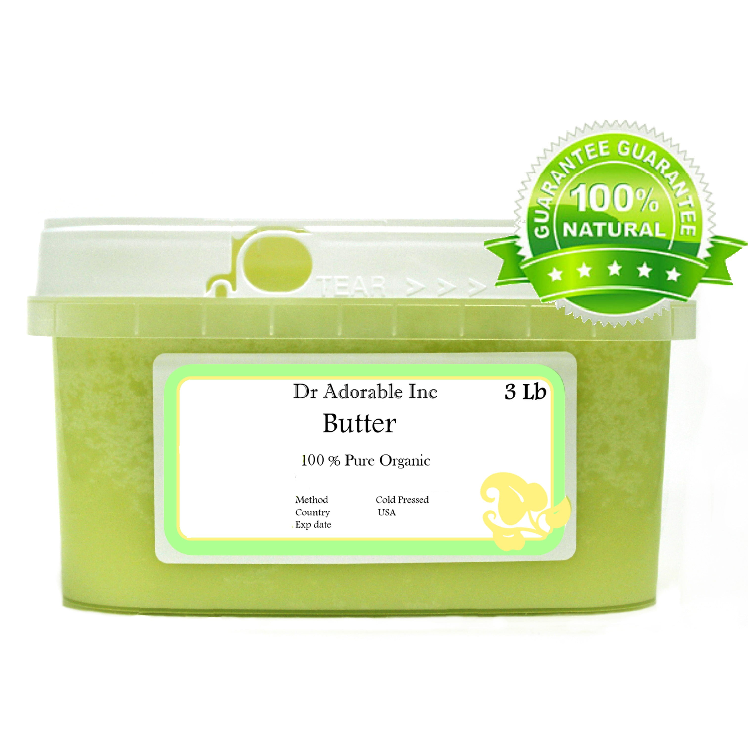 Dr Adorable - 3 lb - Grapeseed Butter - Unrefined Organic Fresh Natural ...