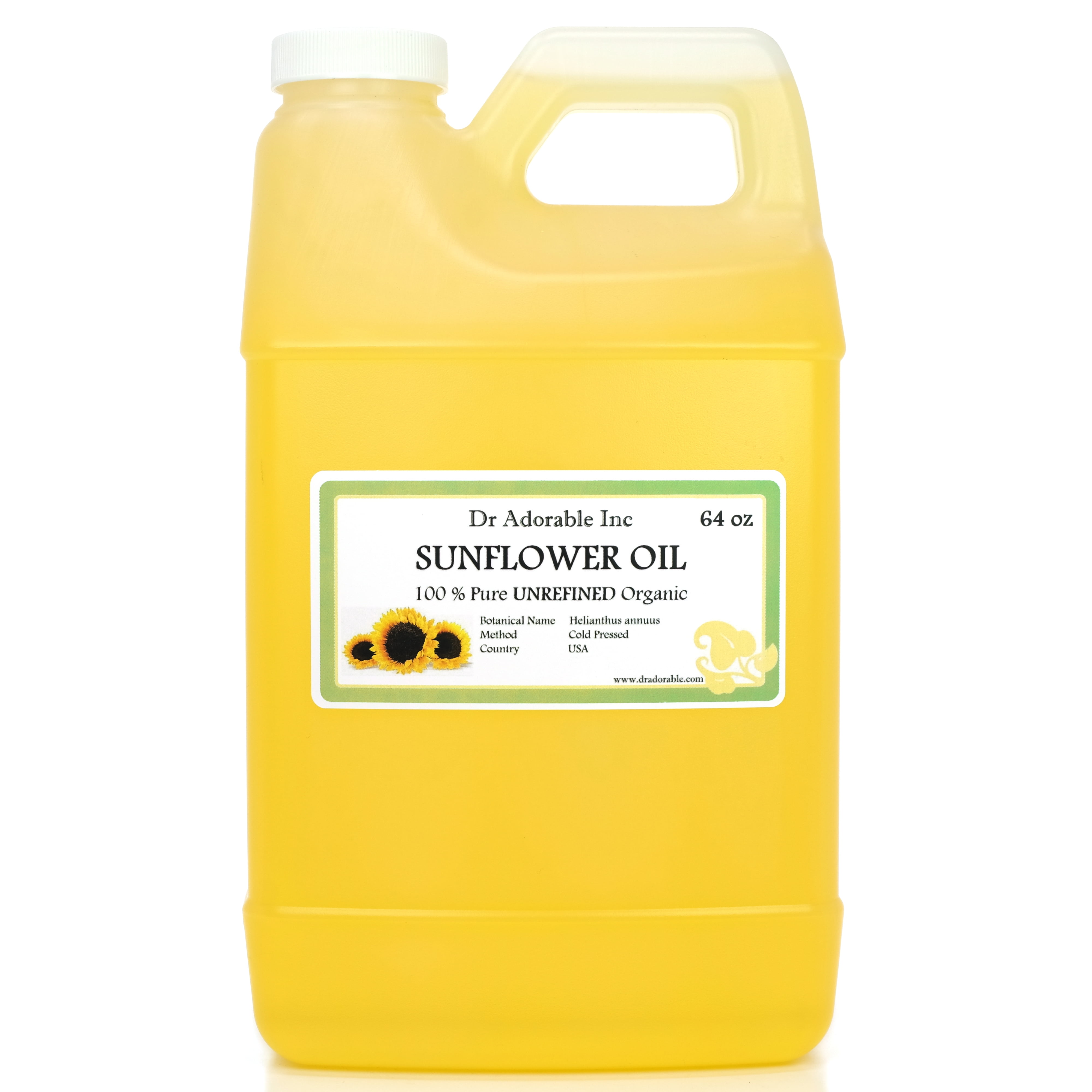 Dr. Adorable Sunflower Seed Oil UNREFINED 100 Pure Organic Cold