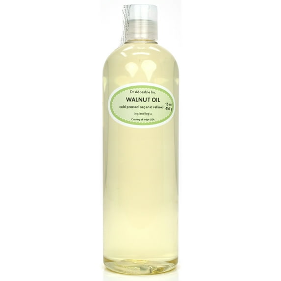 Dr Adorable - 16 oz - Walnut Oil - 100% Pure Natural Organic Cold Pressed