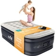 thumbnail image 1 of Dr. Air Twin Air Mattress, 18” Raised Inflatable Bed with Built-in Pump, Waterproof Velvety Top, Ergonomic Design, Reinforced Support, and Carry Bag for Home, Camping, and Guests, 1 of 8