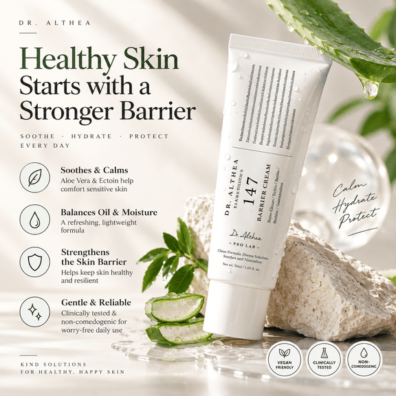 Dr. Althea 147 Barrier Cream, Normal to Dry Skin Types, 1.69 fl oz (50 ml)