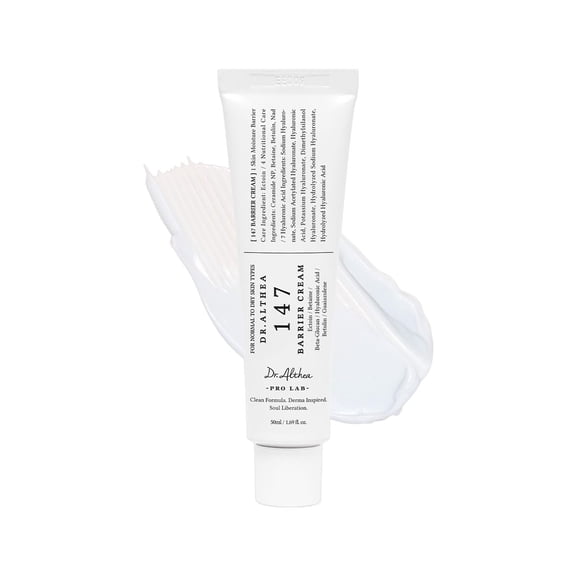 Dr.Althea 147 Barrier Cream | Daily Skin Barrier Care. Deep Hydrating with Hyaluronic Acid & Ceramides. Korean Vegan Skincare for All Skin Types. 1.69 Fl Oz