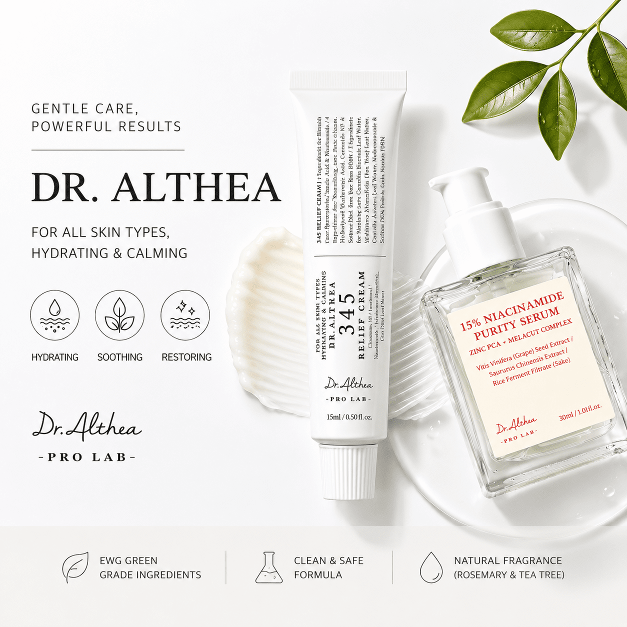 Dr.Althea Post Acne Care Set (Boosting) | Soothing Recovery & Helps Remover Dark Spots, Korean Vegan Skin Care for All Skin Types