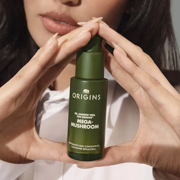 Dr. Andrew Weil for "Origins Mega-Mushroom Restorative Skin Concentrate Concentrate to Restore the Skin Barrier 30 Ml