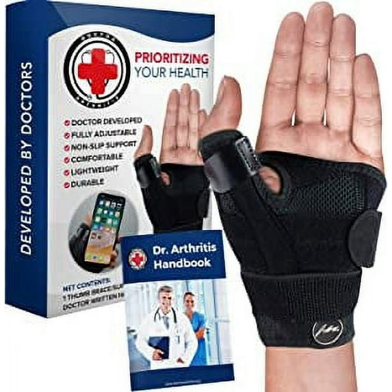 Dr. Arthritis Doctor Developed /Wrist Wrap/Carpal Tunnel/Wrist Support/Wrist Splint/Hand Brace -F.D.A. Medical Device & Doctor Handbook- Night Support for Women Men-Right & Left Hands