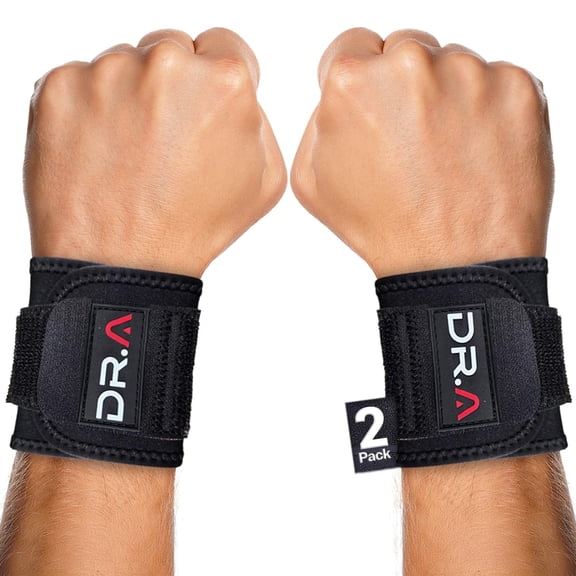 Dr. Arthritis Doctor Developed Wrist Brace, Wrist Wraps for Tendonitis, Hand Support, Ideal for Fitness, Weightlifting 1 Pair