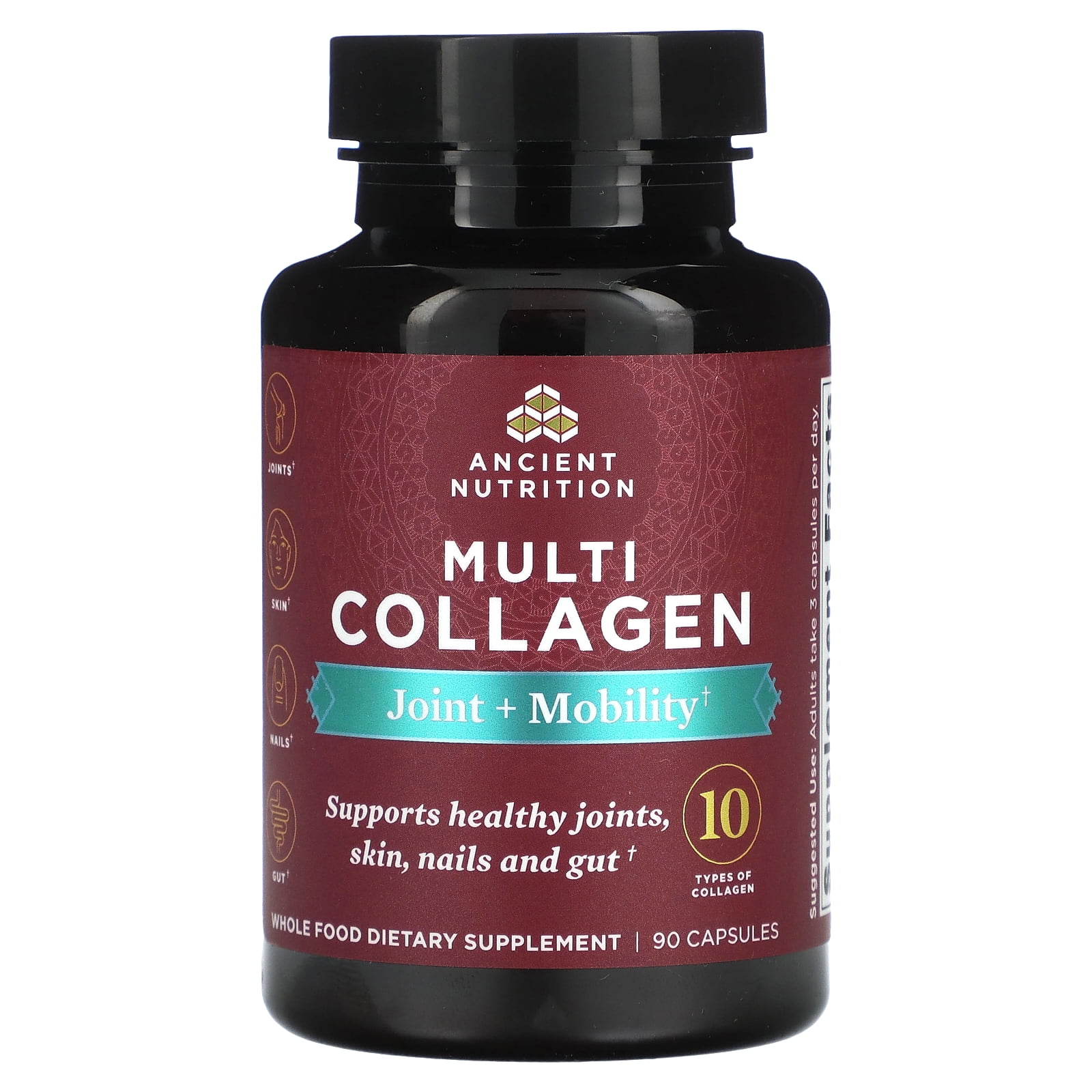Dr. Axe / Ancient Nutrition, Multi Collagen, Joint + Mobility, 90