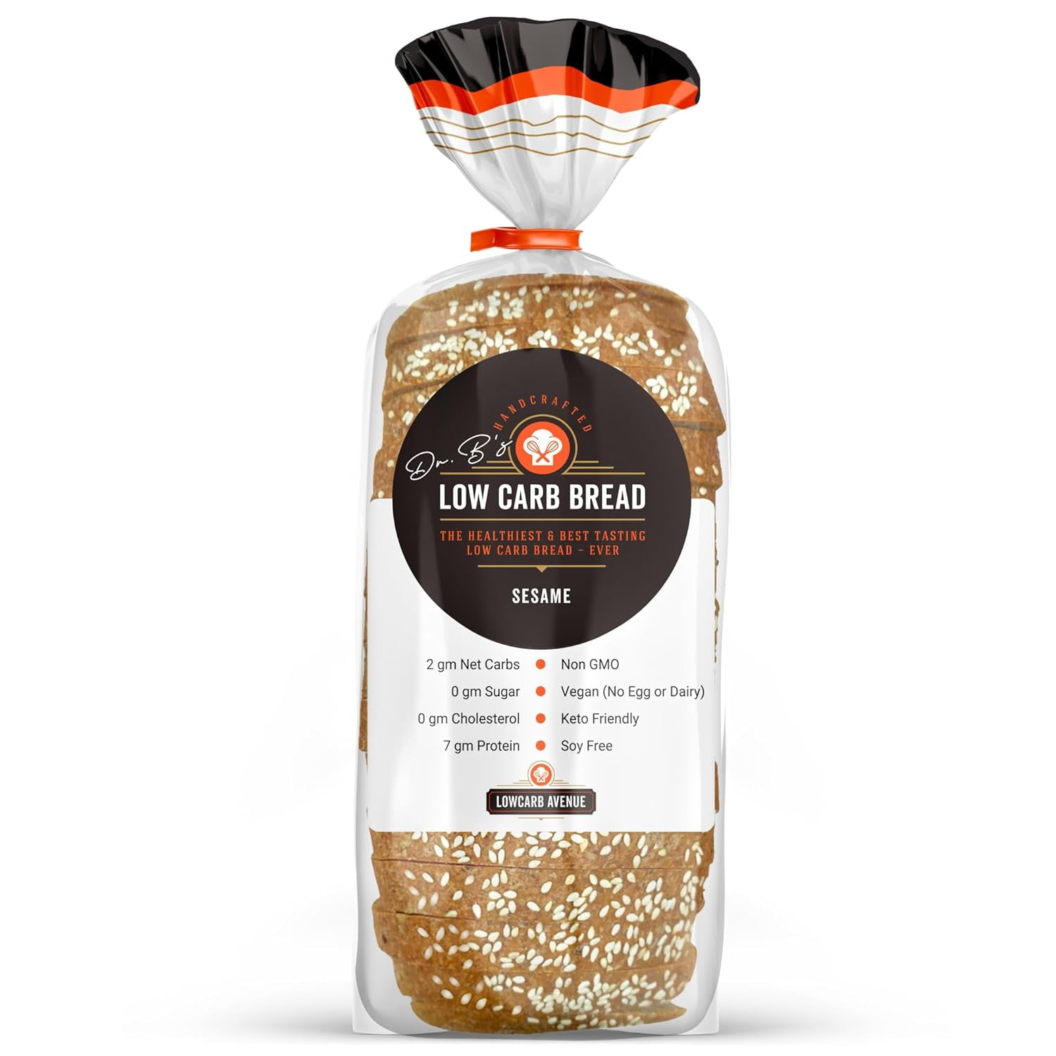 Dr. B's Multigrain Bread 2g Net Carbs & 7g Protein Low Calorie