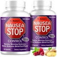 thumbnail image 1 of Dr. Barton’s NauseaStop - Natural Nausea and Hangover Supplement, Eases Dizziness & Motion Sickness, Addresses Morning Sickness for Pregnant Women, Medical Vacation Essentials, 80 Capsules, 2 Packs, 1 of 6