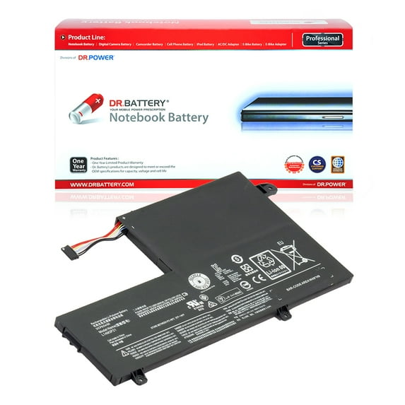 Dr. Battery - Replacement for Lenovo Yoga 500 / 500 14ISK / 500-14IBD / 500-15 / L14L3P21 / L14M3P21