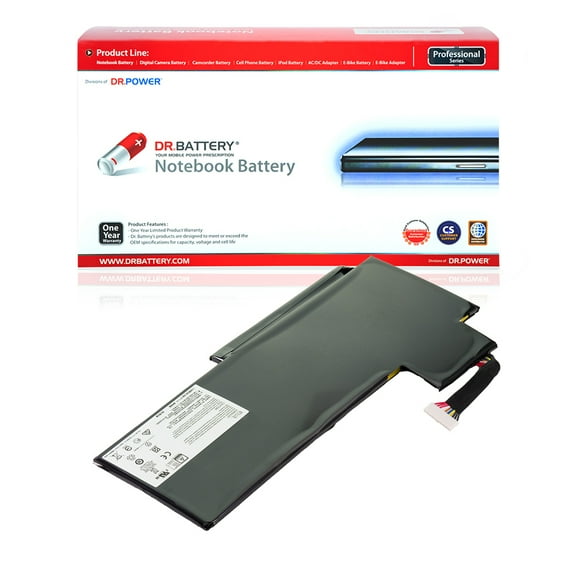 Dr. Battery - Replacement for MSI GS70 2QE-085CN / GS70 MS-1771 / GS72 / PE60 / PE60 6QE-054US / PE60 6QE-054US 15.6 / WS72 / BTY-L76