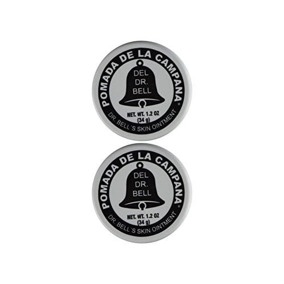 Dr Bell's Pomade 1.2 Oz (Pack of 2) Pomada De La Campana Medicated Cream - Crema Medicada