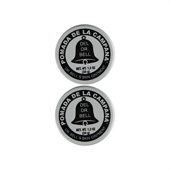 Dr Bell's Pomade 1.2 Oz (Pack of 2) Pomada De La Campana Medicated Cream - Crema Medicada