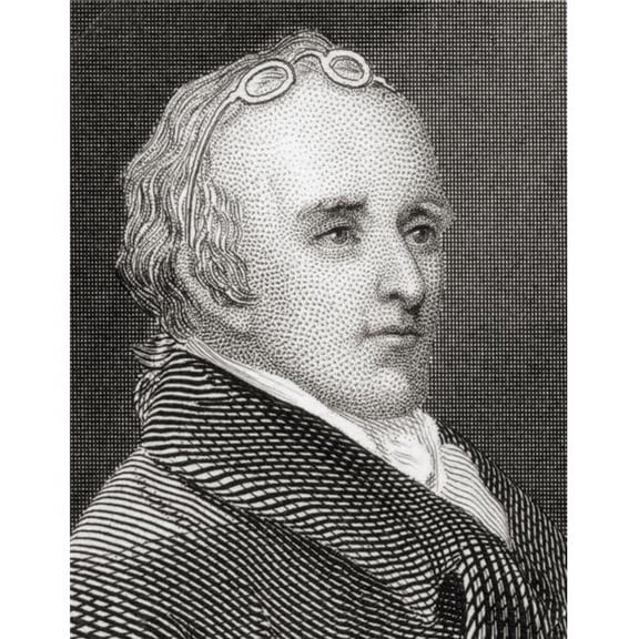 Dr Benjamin Rush 1745 to 1813 American Statesman - Physician - Writer - Educator - Humanitarian & Founding Father. A Signatory of Declaration of Independence Poster Print,