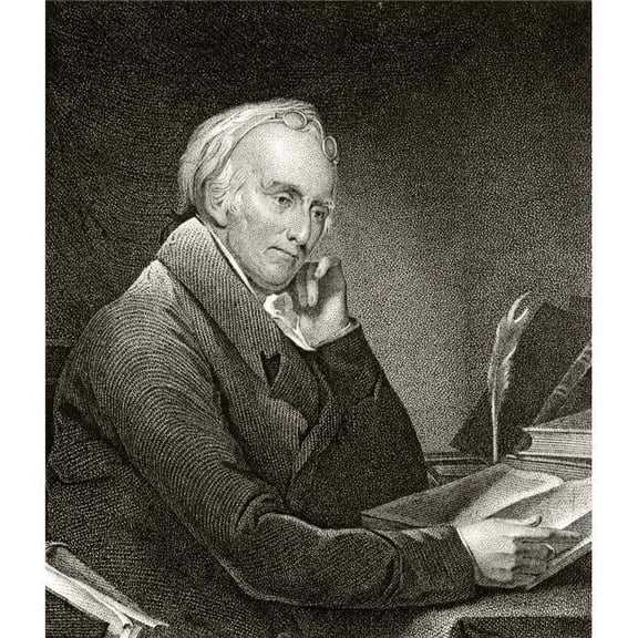 Dr Benjamin Rush 1745 To 1813 American Statesman & Founding Father A Signatory of Declaration of Independence 19th Century Poster Print, 13 x 15
