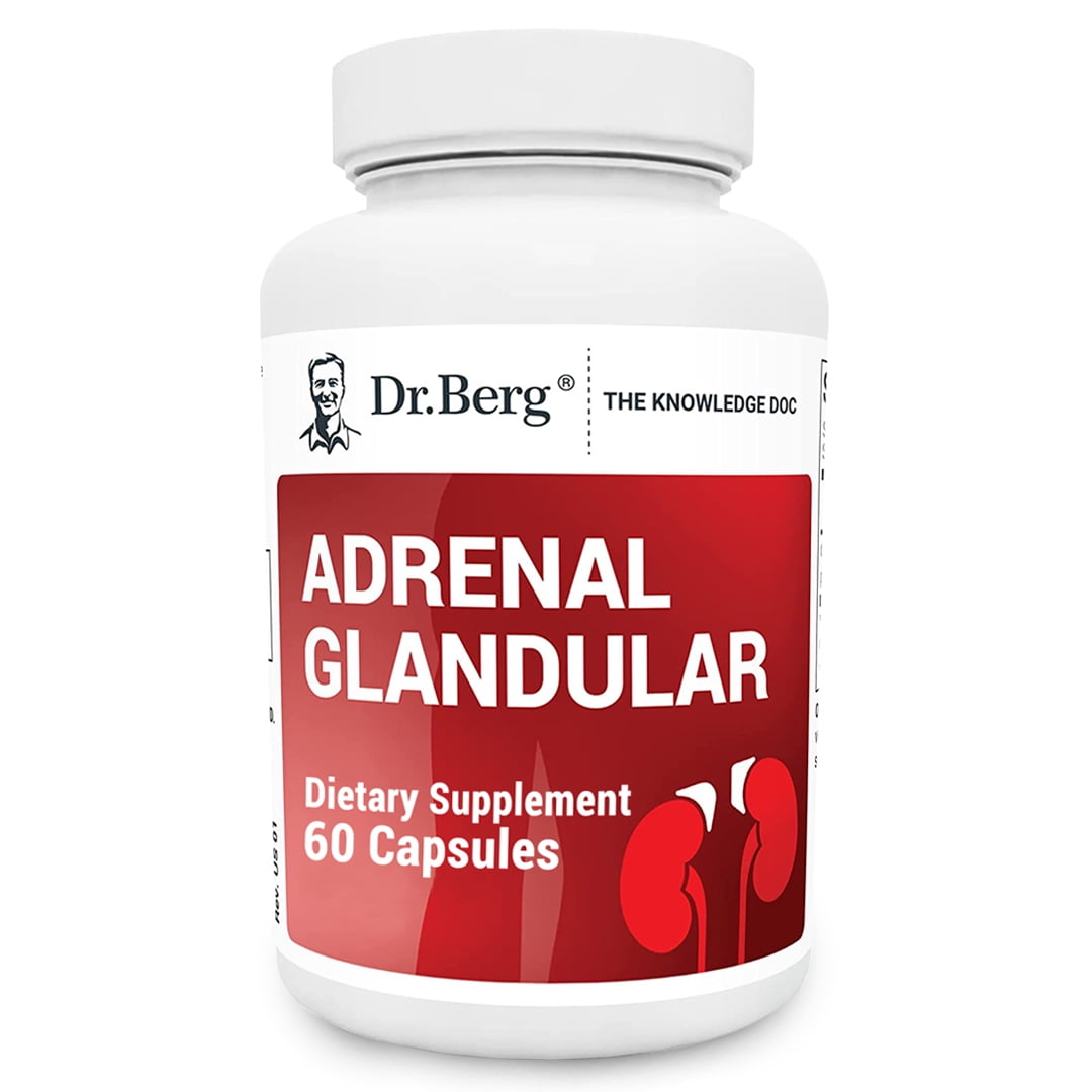Dr. Berg Adrenal Glandular Formula Adrenal Cortex Supplement, 60