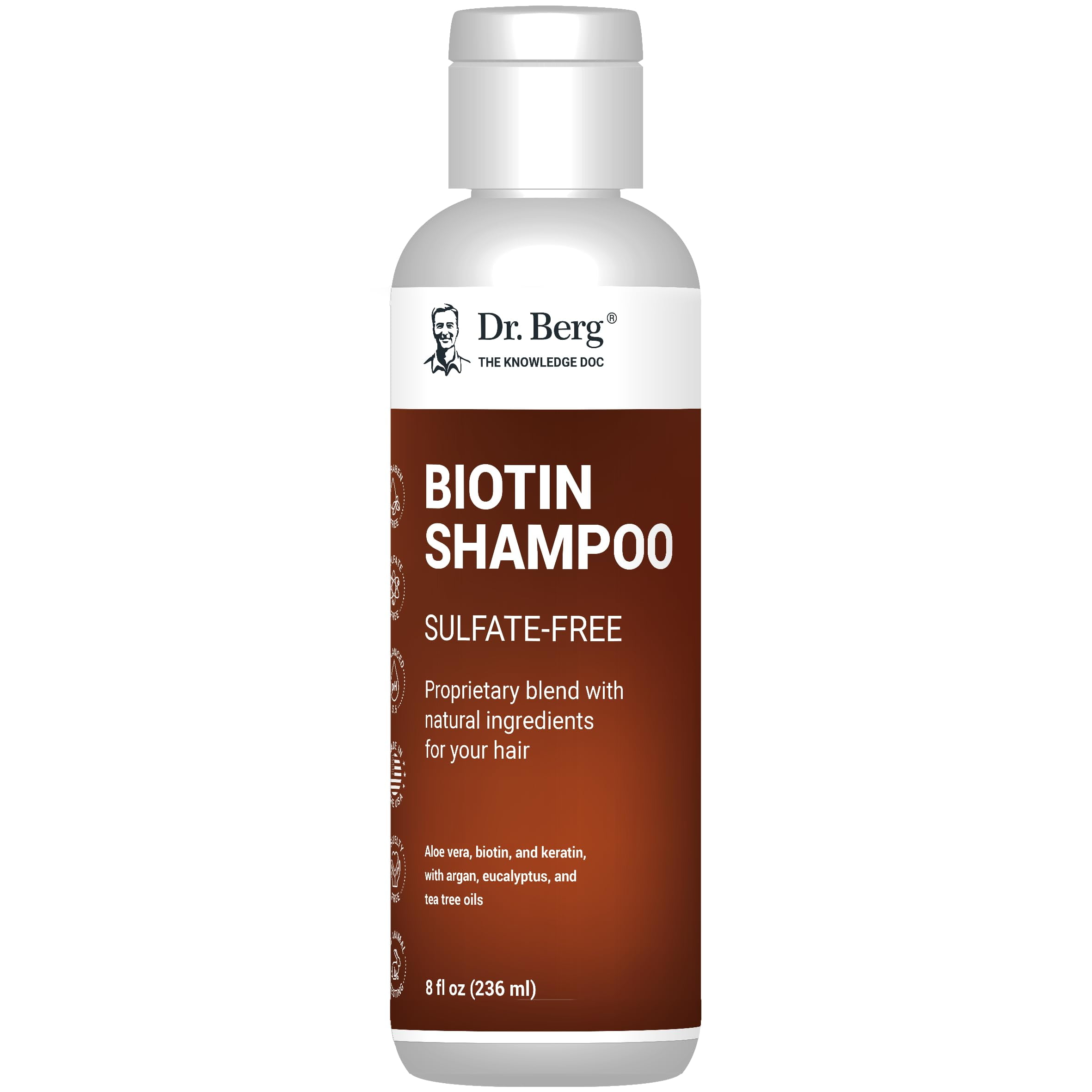 Dr. Berg Biotin Shampoo Hair Growth Shampoo for Women and Men, 236 ml