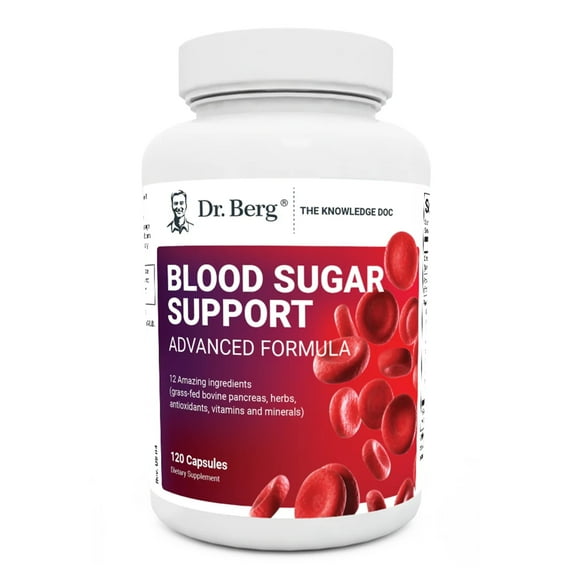 Dr. Berg Blood Sugar Support - Berberine with Ceylon Cinnamon Supplement, 120 Capsules