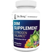 Dr. Berg DIM Supplement Estrogen Balance - Estrogen Supplement for Women, 60 Capsules
