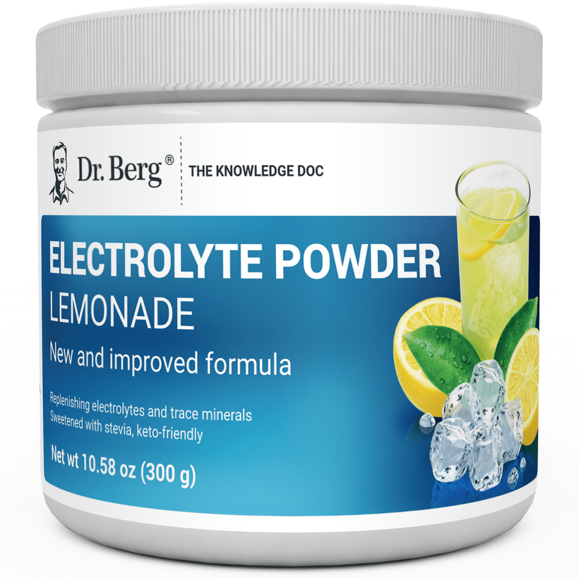 Dr. Berg Electrolyte Powder Lemonade Hydration Powder, 50 Servings