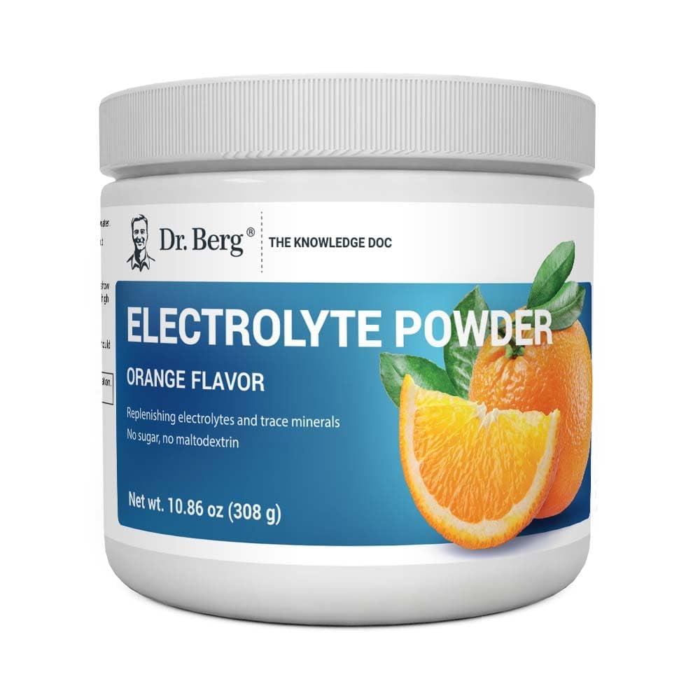 Dr Berg Electrolyte Powder Orange Hydration Powder 50 Servings 0530