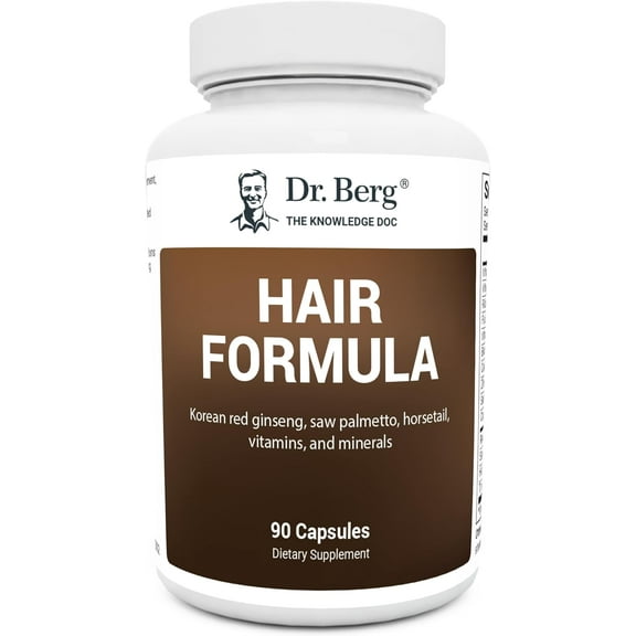 Dr. Berg Hair Formula - Hair, Skin, and Nails Vitamins With Biotin, 90 Capsules