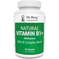thumbnail image 1 of Dr. Berg Natural Vitamin B1 + with B Complex Blend - Allithiamine Vitamin B1, 60 Capsules, 1 of 9